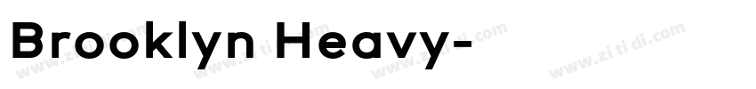 Brooklyn Heavy字体转换